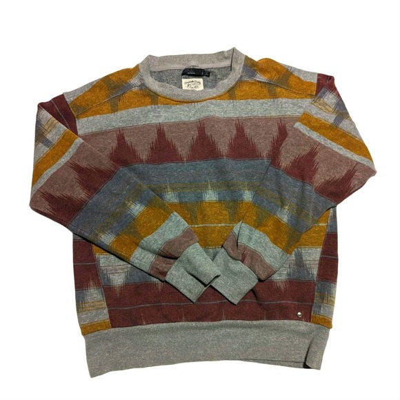 Prana Tops - Prana Tribal Boho Pattern Sweatshirt Yoga Stretching Exercise Clothing